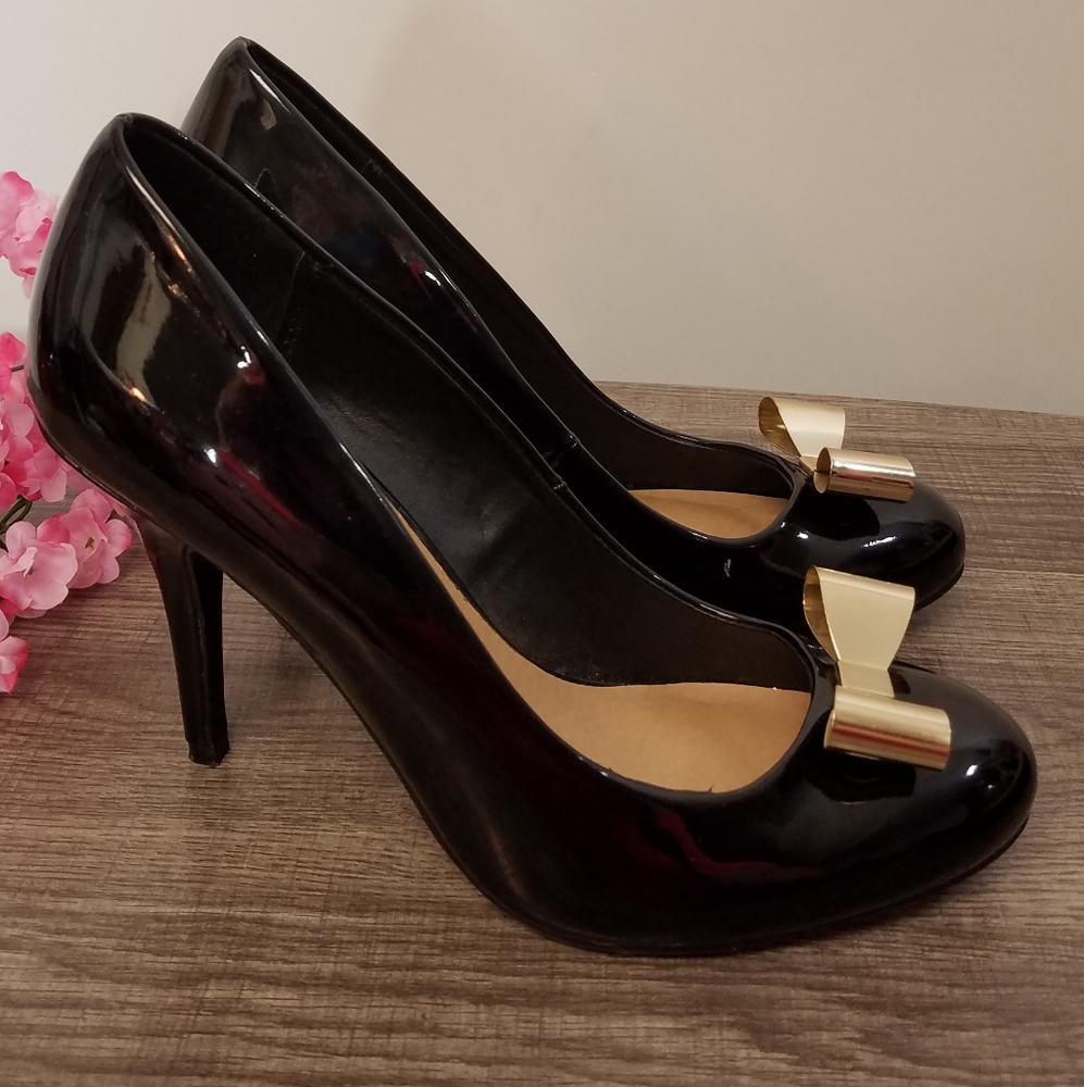 Lauren Conrad Shoes Heels Vivien Patent Bow 8